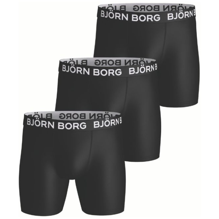 Performance Boxer - 3-pak (Sort) L + XL