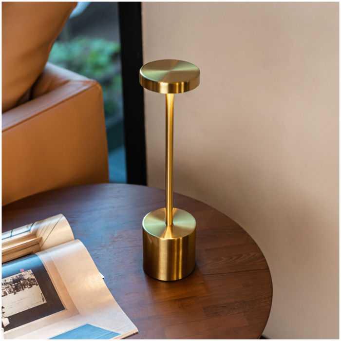 Trådløs Touch Lampe – Guld