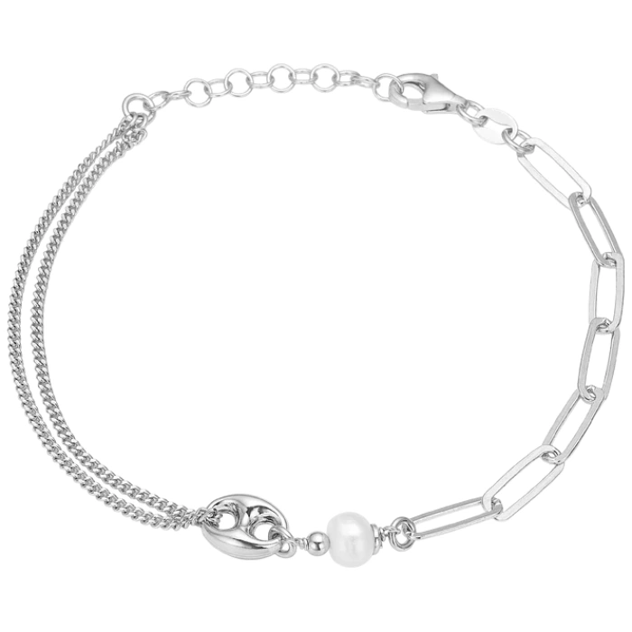 Armbånd Led/bønne sølv