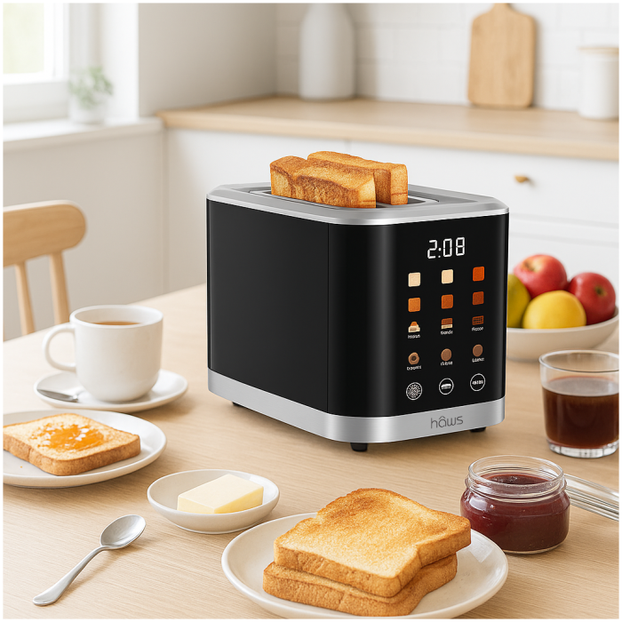 Brødrister med digital skærm