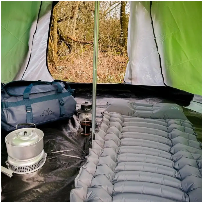 Liggeunderlag med integreret hovedpude