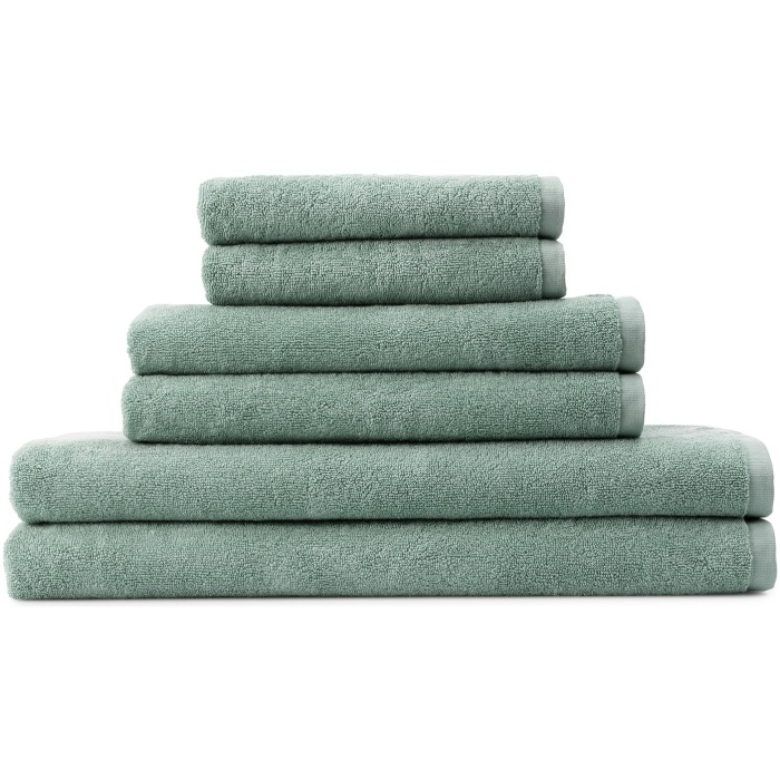 Håndklædepakke 6 stk. - Sage/Grøn