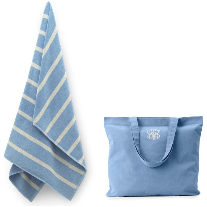 Havblåt Badelagen + mulepose