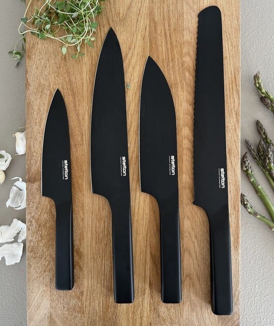 Pure Black knivsæt – 4 dele - Billede 4