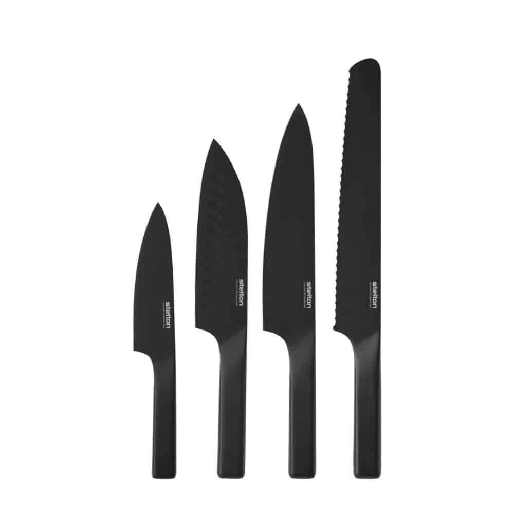 Pure Black knivsæt – 4 dele - Billede 3