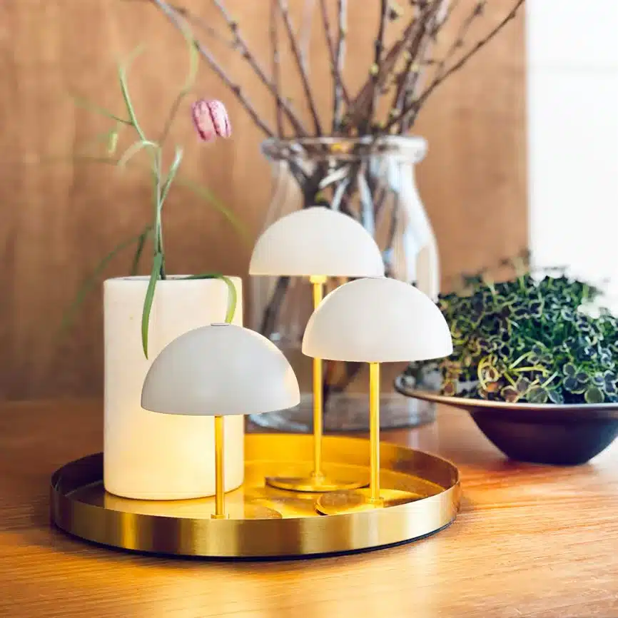 ALONG LED minibordlamper – (3 stk. inkl. bakke)
