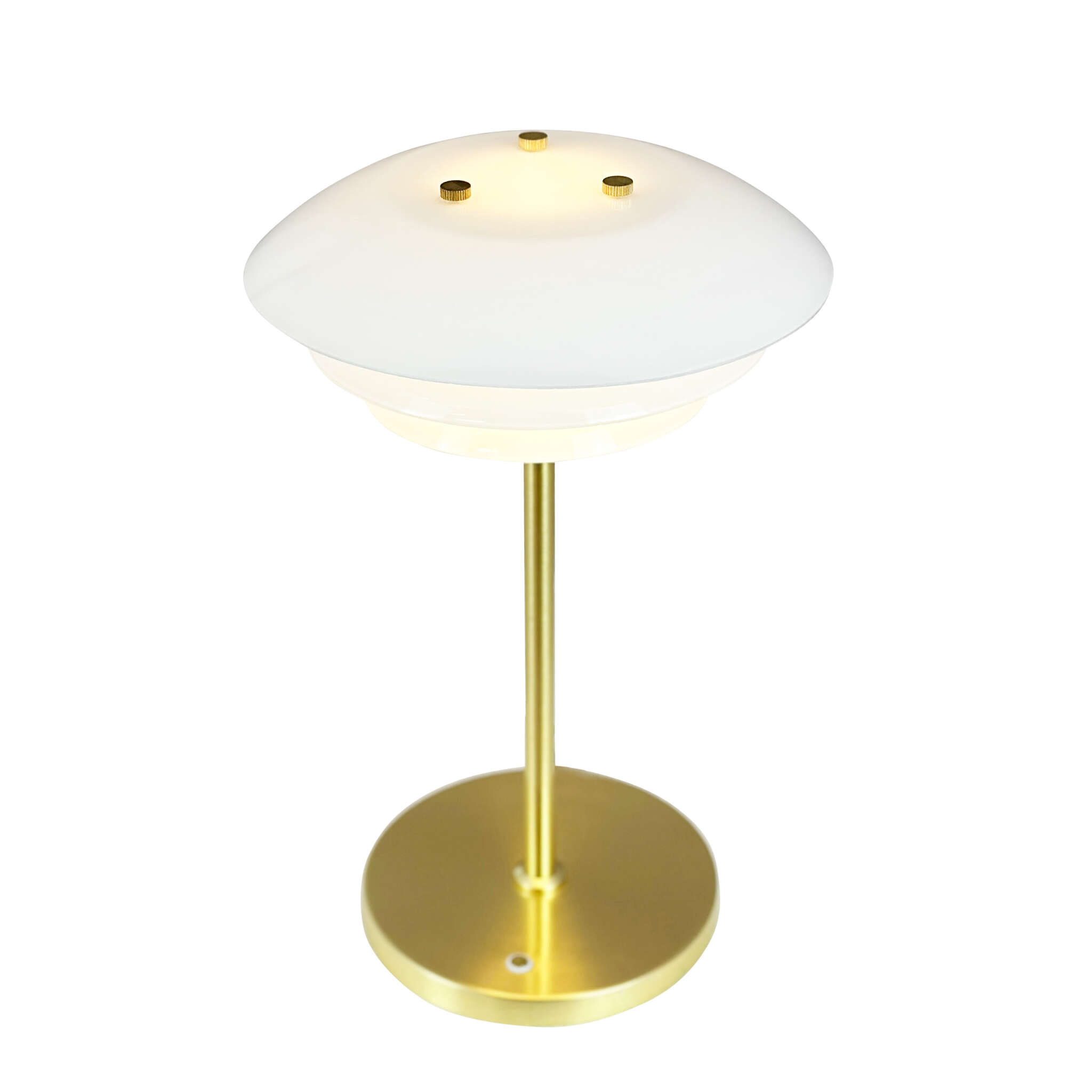 DL20 LED Opal/Messing Genopladelig Bordlampe - Billede 5