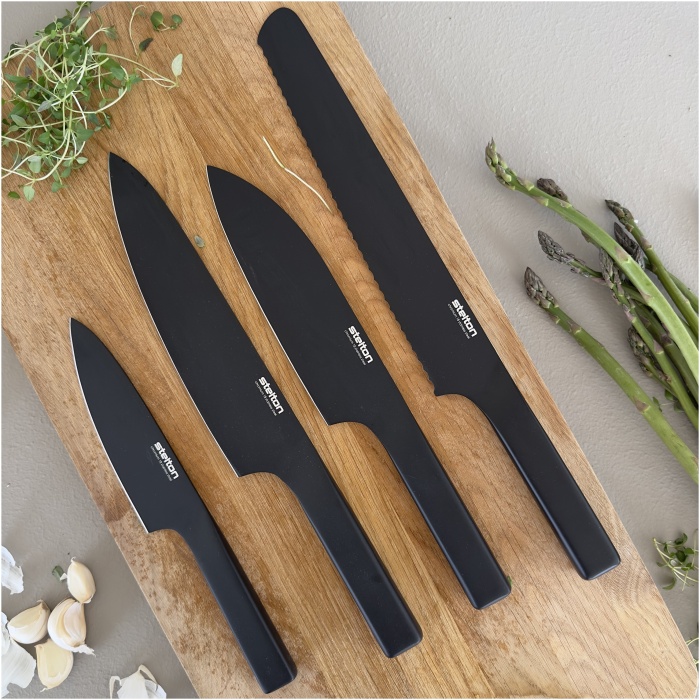 Pure Black knivsæt – 4 dele